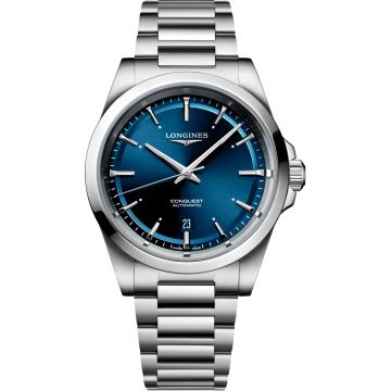 Longines Conquest 41 Stainless Steel / Blue / Bracelet