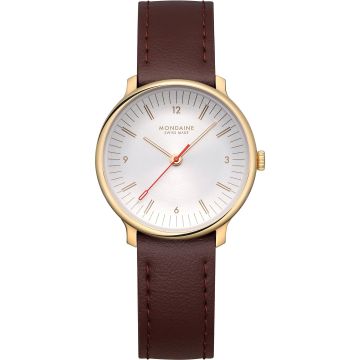 Mondaine Doppio Gold / Brown Ø 33