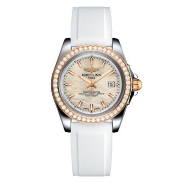 Breitling Galactic 32 Sleek Edition Stainless Steel / Rose Gold / Diamond / Pearl / Rubber