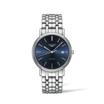 Longines Presence 38.5 Automatic Stainless Steel / Blue / Bracelet