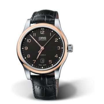 Oris Classic Date 42 Stainless Steel - Rose Gold / Black