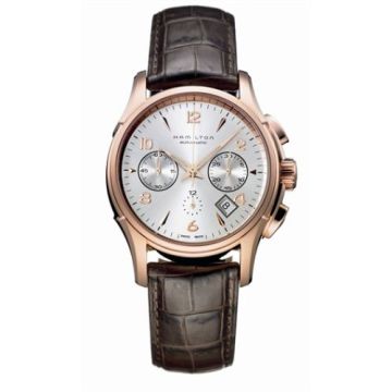 Hamilton Jazzmaster Automatic Chronograph 42mm Silver Dial PVD Gold