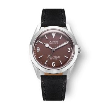 Nivada Grenchen Super Antarctic 3.6.9. Brown - White Luminous / Stainless Steel / Black