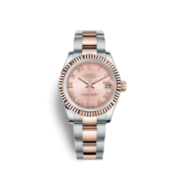 Rolex Datejust 31 Rolesor Everose Fluted / Oyster / Pink Roman