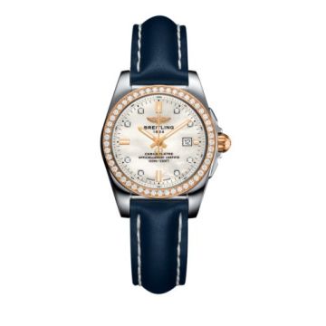 Breitling Galactic 29 Stainless Steel / Rose Gold / Diamond / Pearl Diamond / Calf