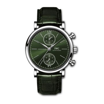 IWC Schaffhausen Portofino Chronograph 39 Stainless Steel / Green