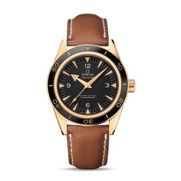 Omega Seamaster 300 Master Co-Axial Yellow Gold / Black / Strap