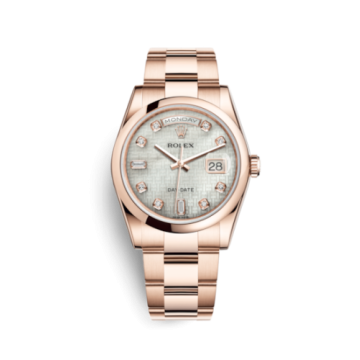 Rolex Day-Date 36 Everose Domed / Oyster / Oxford MOP