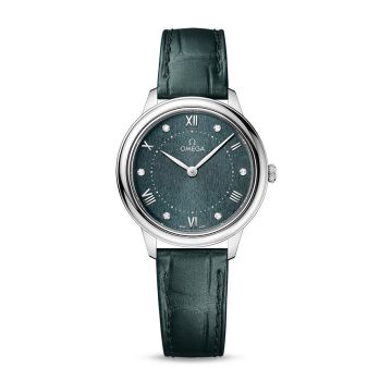 Omega De Ville Quartz 30 Stainless Steel / Turqouise - Diamond
