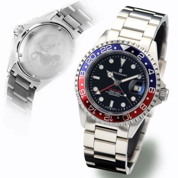 Steinhart Ocean One GMT BLUE-RED Diver Watch
