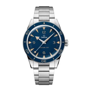Omega Seamaster 300 Master Chronometer Stainless Steel / Blue / Bracelet