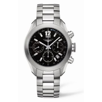 Longines GrandeVitesse Chronograph Black Bracelet