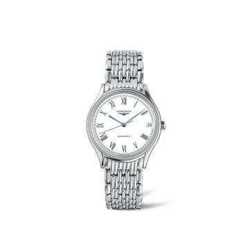 Longines Lyre 30 Automatic Stainless Steel / White - Roman / Bracelet