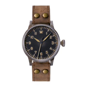 Laco Pilot Watch Original Saarbrücken Erbstück Stainless Steel / Black