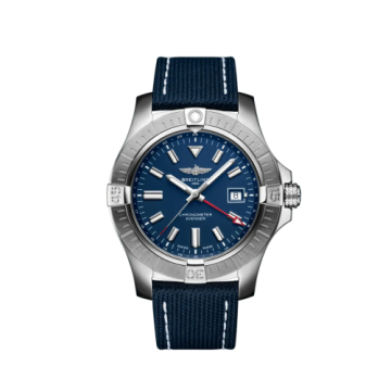 Breitling Avenger Automatic GMT 45 Stainless Steel / Blue / Military / Pin
