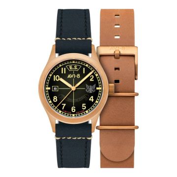 Avi-8 Flyboy Eagle Squadron Automatic Bronze 85Th Limited Edition Gravesend