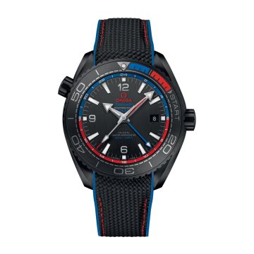 Omega Seamaster Planet Ocean 600M Co-Axial 45.5 Master Chronometer GMT Deep Black ETNZ