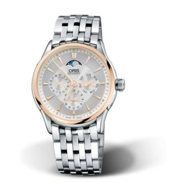 Oris Artelier Complication 40 Stainless Steel - Rose Gold / Silver / Bracelet