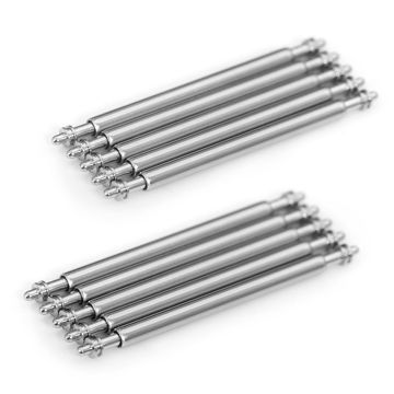 1.60mm Dia. Tip 0.8mm Watch Band Spring Bars (10 pieces per pack) - 21mm