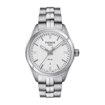 Tissot PR 100 Quartz 33 Stainless Steel / Silver / Bracelet