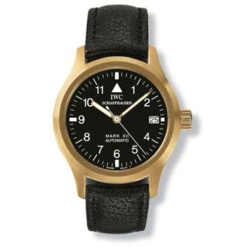 IWC Schaffhausen Pilot's Watch Mark XII Yellow Gold / Black / Strap