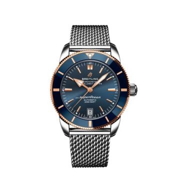 Breitling Superocean Heritage II B20 Automatic 42 Stainless Steel - Red Gold / Blue / Bracelet