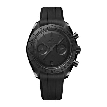 Omega Speedmaster Moonwatch Co-Axial Master Chronometer Dark Side of the Moon Black Black / Rubber