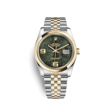 Rolex Datejust 36 Rolesor Yellow Domed / Jubilee / Green Floral