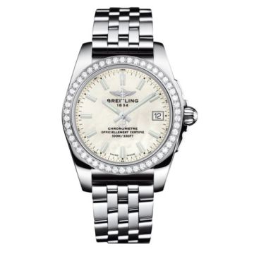 Breitling Galactic 36 Stainless Steel / Diamond / Pearl / Bracelet