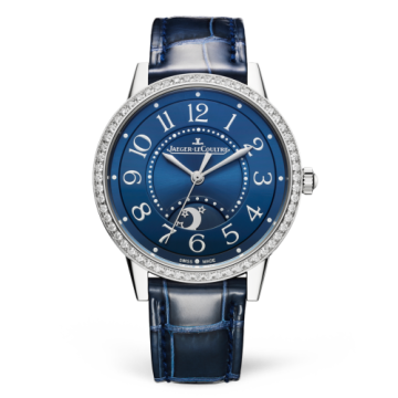 Jaeger-LeCoultre Rendez-Vous Night & Day Medium Stainless Steel / Blue / Alligator