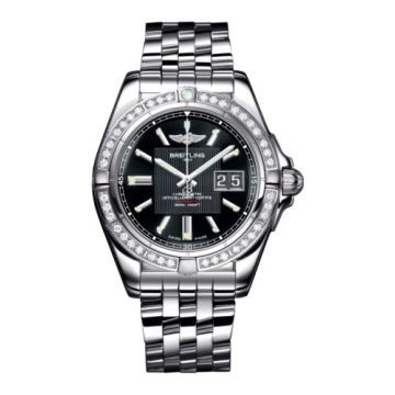Breitling Galactic 41 Stainless Steel / Diamond / Trophy Black / Bracelet