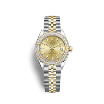 Rolex Lady-Datejust 28 Rolesor Yellow Diamond / Jubilee / Champagne