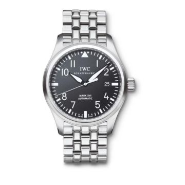 IWC Schaffhausen Pilot's Watch Mark XVI Stainless Steel / Black / Bracelet