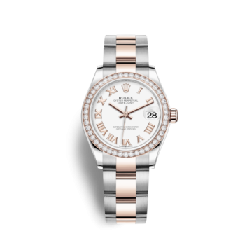 Rolex Datejust 31 Stainless Steel/ Rose Gold / Diamond / White - Roman / Oyster