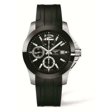 Longines Conquest Chronograph Ceramic Rubber