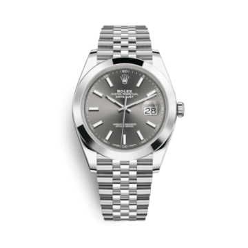 Rolex Datejust 41 Stainless Steel Smooth / Jubilee / Dark Rhodium