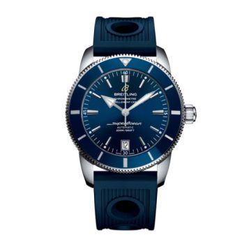 Breitling Superocean Heritage II 42 Stainless Steel / Blue / Blue / Rubber / Pin