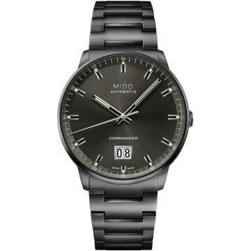 Mido Commander Big Date PVD / Grey / Bracelet
