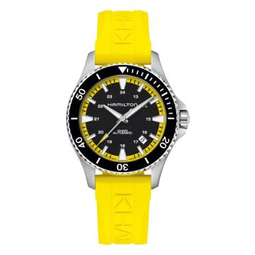 Hamilton Khaki Navy Scuba Auto Stainless Steel / Black - Yellow / Rubber