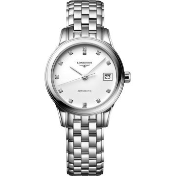 Longines Flagship 26 Automatic Stainless Steel White Diamond