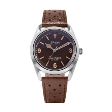 Nivada Grenchen Super Antarctic 3.6.9. Tropical / Stainless Steel / Brown Racing