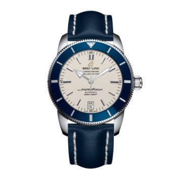 Breitling Superocean Heritage II 42 Stainless Steel / Blue / Silver / Calf / Pin