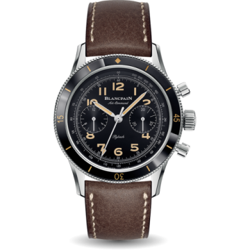 Blancpain Air Command Stainless Steel / Black / Strap