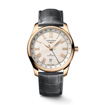 Longines Master Collection 40 GMT Pink Gold / Silver