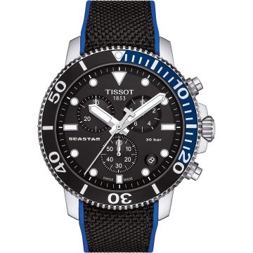 Tissot Seastar 1000 Chronograph Quartz 45.5 Stainless Steel / Black / Rubber