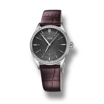 Oris Artelier Date Diamonds 33 Stainless Steel - Diamond / Grey