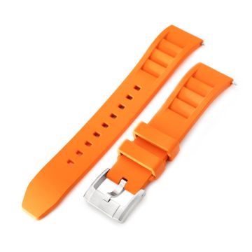 Orange RM Vented FKM Quick Release Rubber Watch Strap, 20mm - 30mm