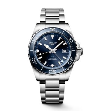 Longines Hydroconquest GMT 41 Stainless Steel / Blue / Bracelet