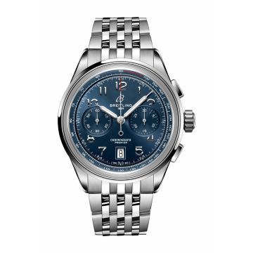 Breitling Premier B01 Chronograph 42 Stainless Steel / Blue / Bracelet
