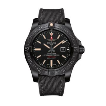 Breitling Avenger Blackbird 48 Black Titanium / Volcano Black  / Military